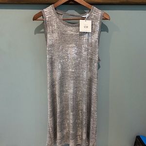 She and Sky silver dress